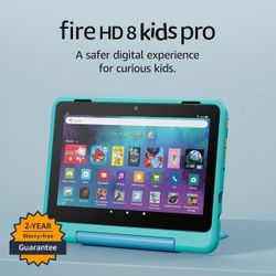 🔥NEW🔥 Amazon Fire HD 8 Kids Pro tablet newest model, ages 6-12. Bright 8" HD screen