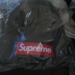 Supreme New Era Logo Beanie Brown