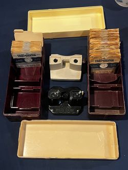 Vintage Viewmaster Reel Set Bakelite Viewer