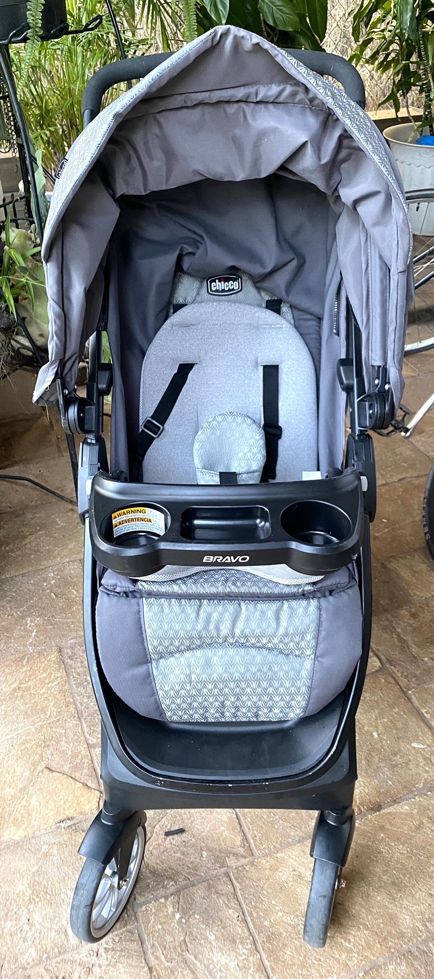 Stroller  Chicco Bravo 3-in-1 Quick Fold Travel System 