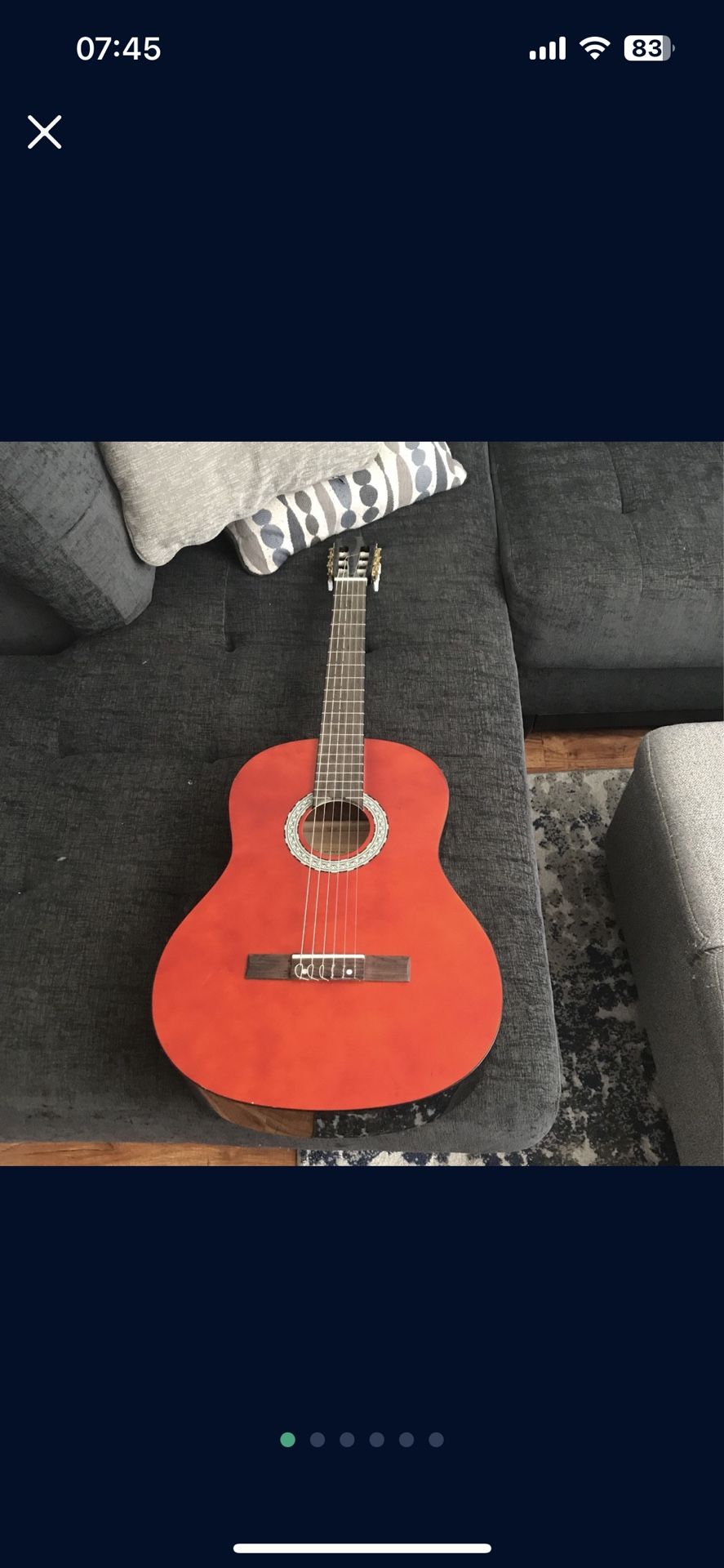Acoustic guitar with nylon strings