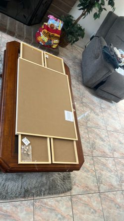 Puzzle board with 4 drawers
