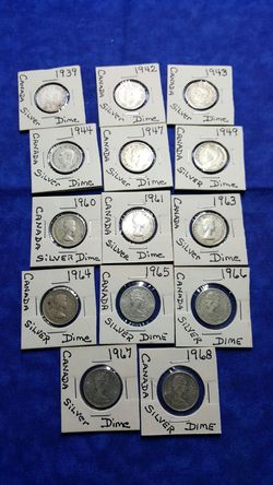Canadian Silver Dimes