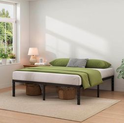 King Size 14 Inch Metal Platform Bed Frame (150)