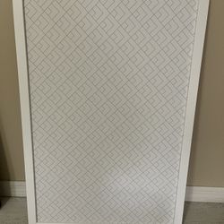Cork Board White With White Frame 