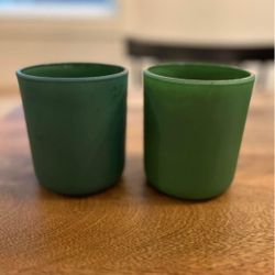 Candle Votive Set- Forest Green 