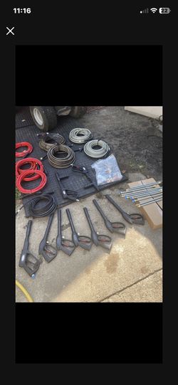 New Never Used Pressure Washer Hoses And Wands Extensions