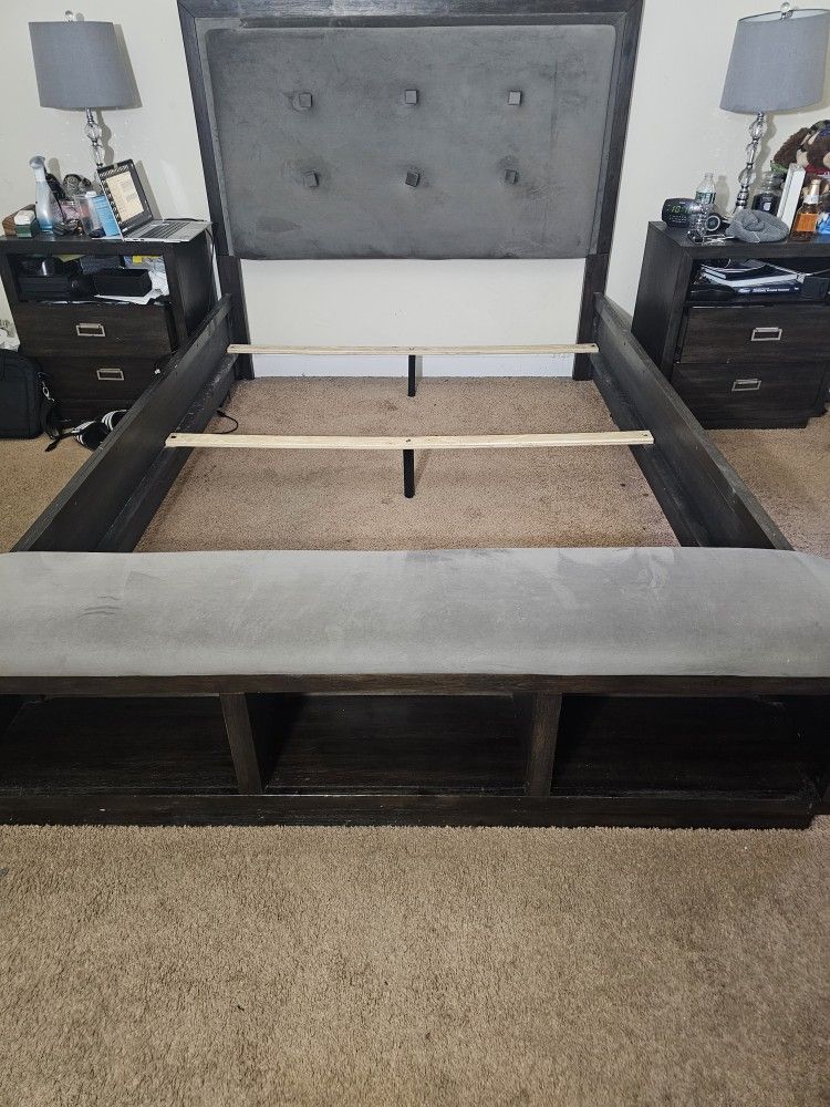 Queen Bed Frame & Bench