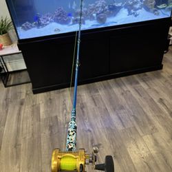 6’6 Custom Rod With Penn 975 Reel