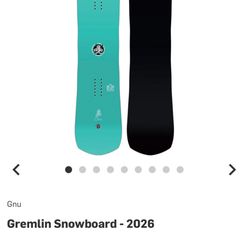 New Gnu Gremlin 2026 Snowboard
