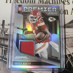 Really Nice Panini Prizm Xavier Worthy Rookie Jersey Card 