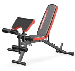 Weight Bench with Leg Extension and Curl, Workout Bench Home Gym