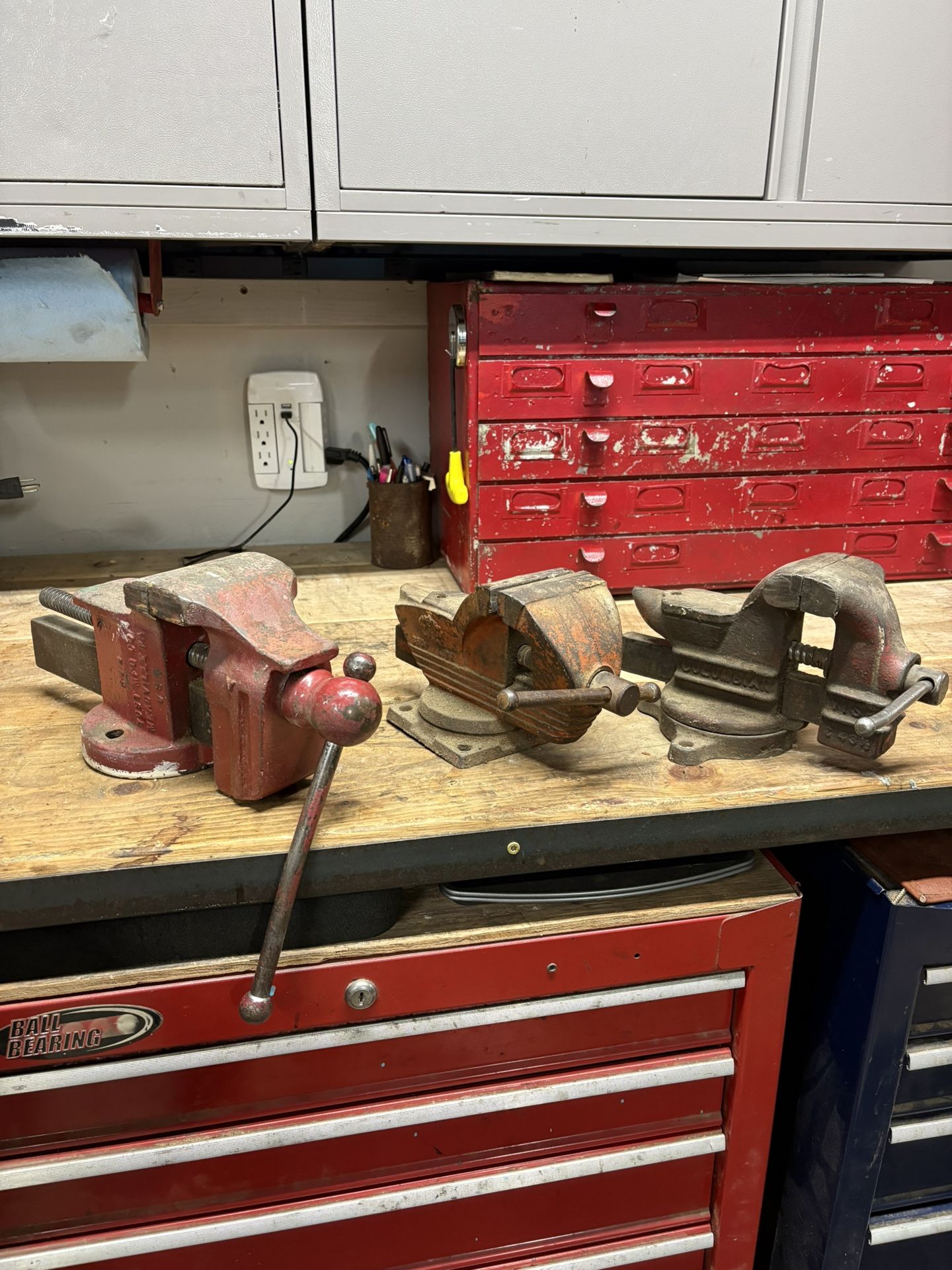 3 Vises. Wilton, Columbian, Yost 