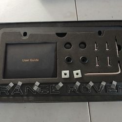Range Rover License Plate Frame Kit