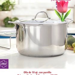 OLLA DE 10 QT CON PARRILLA DE PRINCESS HOUSE 🌼🌼🌼