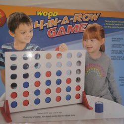 Giant 'CONNECT FOUR' WOOD 4-IN-A-ROW GAME