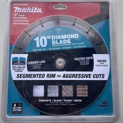 Makita 10 inch diamond blade Brand New In