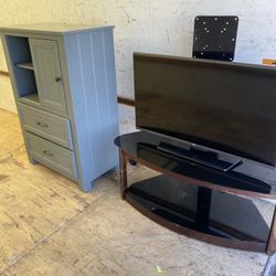 Decor Dresser And T.v  With T.v Stand 