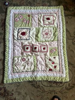 Ladybug baby blanket