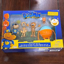 Supa Cat Dog Man Lil Petey Petey Grandpa & 80-HD Action Figure 5-Pack