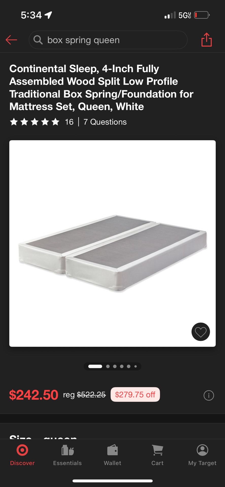 Box spring QUEEN