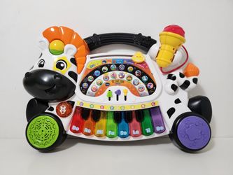 VTech Zoo Jamz Piano for Toddlers, Featuring a Zebra Design and a Light-up Keyboard