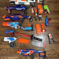 Nerf Collection + lightsaber