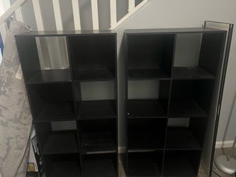 Cube storage shelves