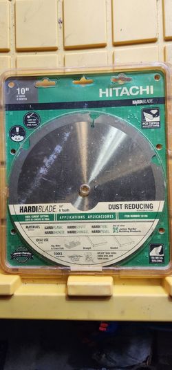 Hitachi 18108 10-Inch 6 tooth Fiber Cement Cutting Blade With 5/8 Arbor