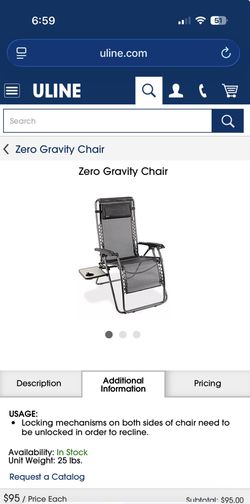 Zero Gravity Chair