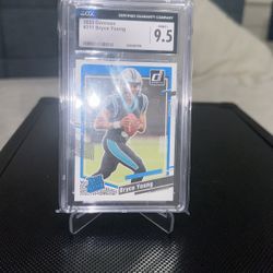 Bryce Young Rookie CGC 9.5 ! Panni Donruss 