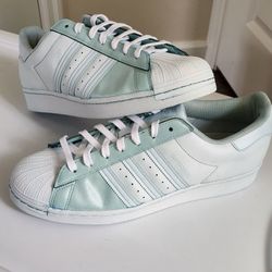 New Adidas Superstar Shoes Custom MINT Color Size Mens 13