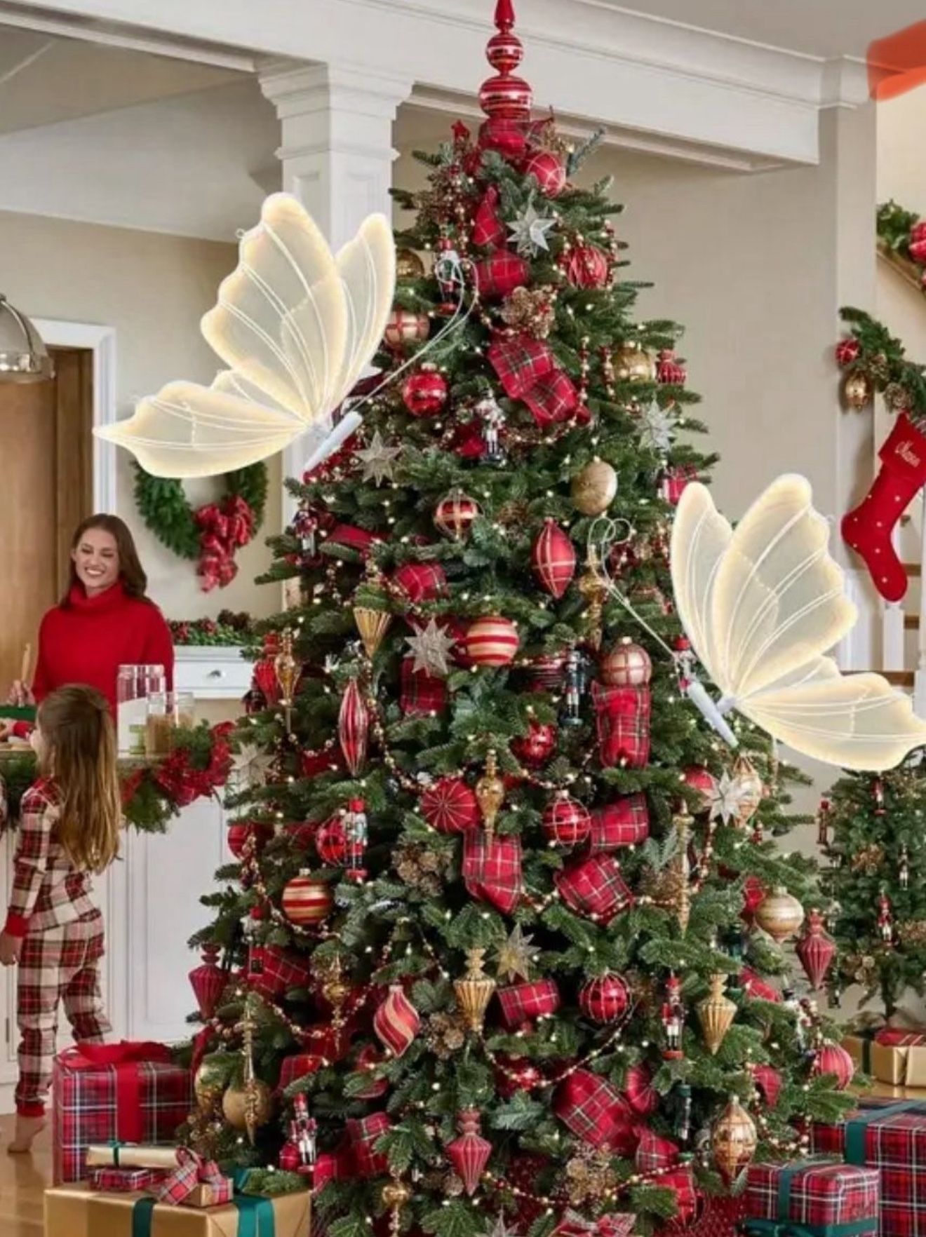 Mariposas Para Decorar Árboles Navideños O Cumpleaños 