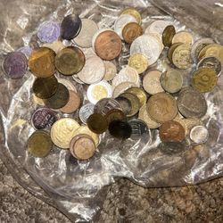 A large set of foreign coins