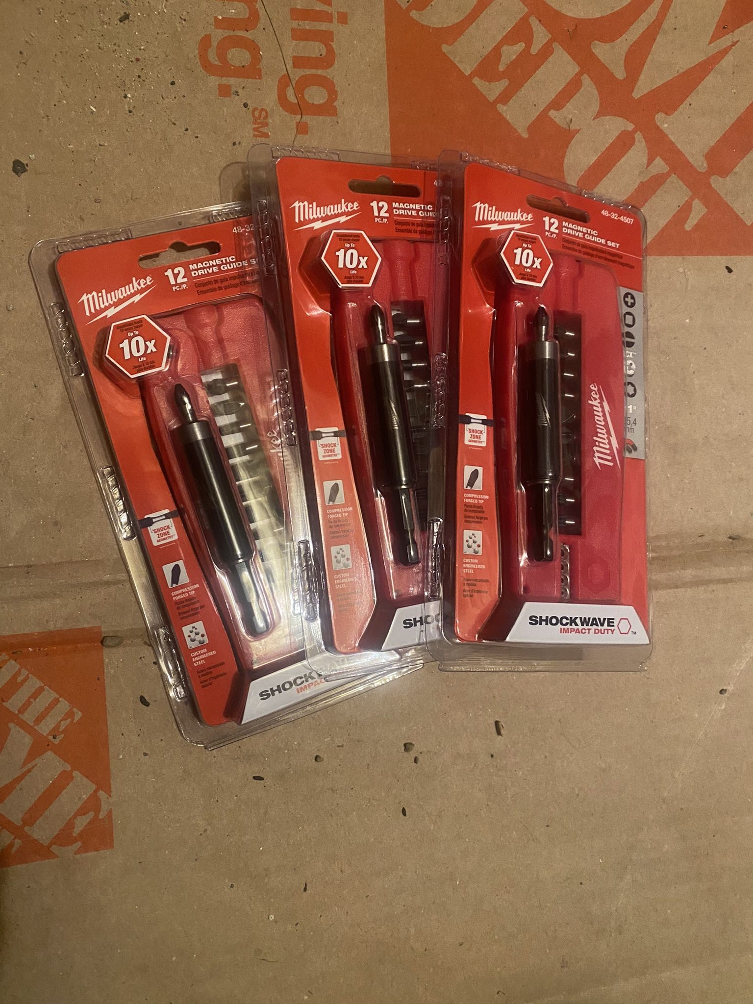 Milwaukee Magnetic Drive Guide Bit Set (3)