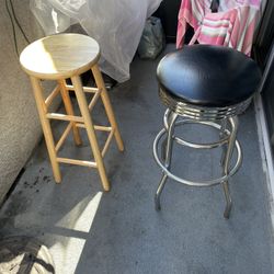 Bar Stools For Sale $20 For The Wood $45 For The Metal