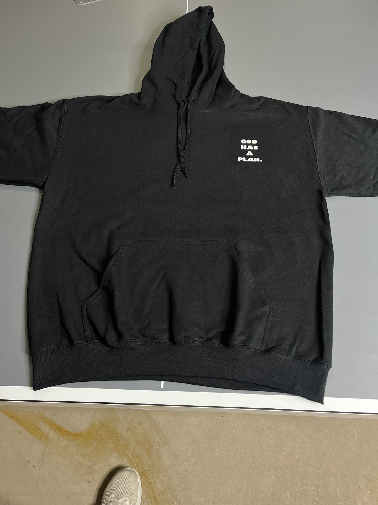 Black Hoodie With God Has A Plan.