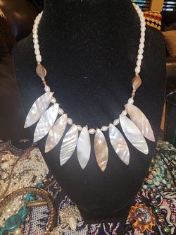 Spikey Shell Necklace Handmade