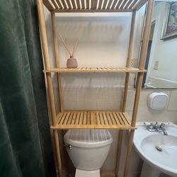 Over the toilette organizer rack