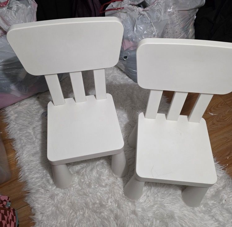 Ikea Kids Plastic Chairs