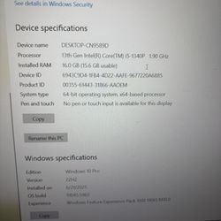 HP 13 Gen Intel I5 Core 15.6 Inch