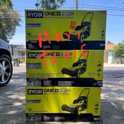 RYOBI ONE+ HP 18V Brushless 16 in. Cordless Battery Walk Behind Push Lawn Mower with (1) 4.0 Ah Batt