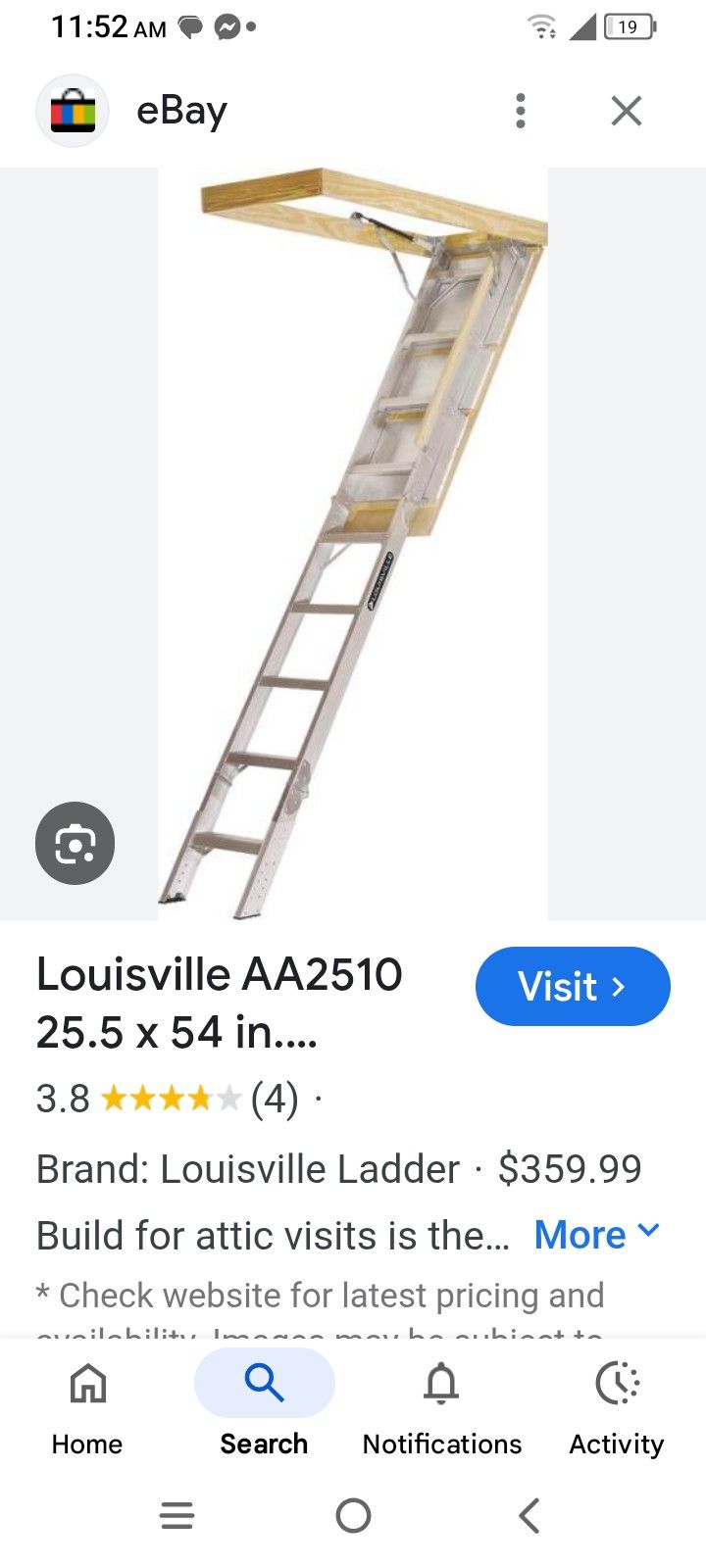 Louisville. Ladder For For The Attic