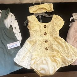 Baby Girl Dresses 0-3/3-6/12 Month 