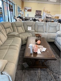 Power reclining sectional on sale