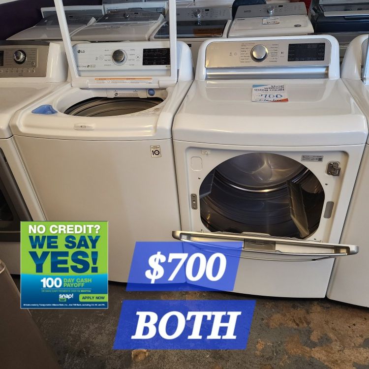 LG XL Capacity Washer & Dryer Electric 