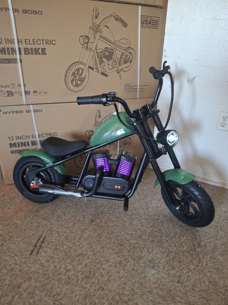 ELECTRIC MOTORCYCLE FOR KIDS 3 TO 10 YEARS  HIPERGOGO CRUISE  PLUS