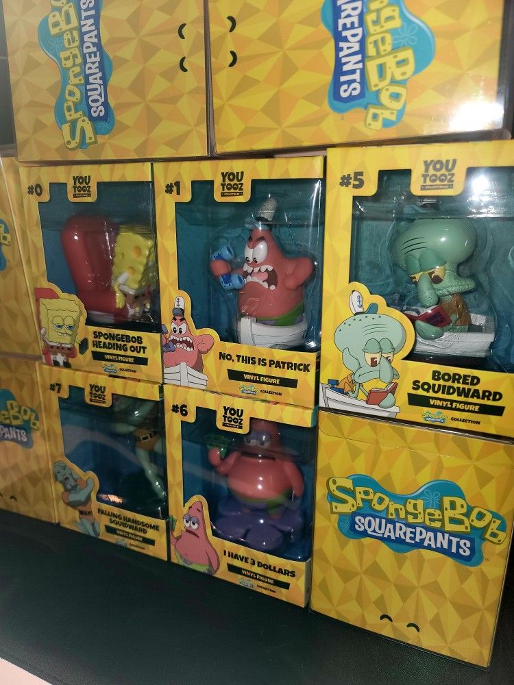 Spongebob Squarepants Youtooz Set Imma Head Out I Have 3 Dollars No This Is Patrick Handsome Squidward Bored
