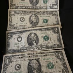 Old Dollars Dollars Bills
