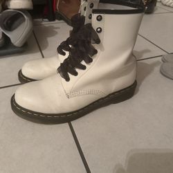 White And Black Doc Martins 